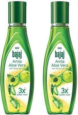 BAJAJ Amla Hair Oil (500ml x 2), Pack of 2 Hair Oil(1000 ml)