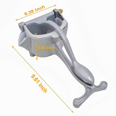 Silent Enterprise Aluminium Aluminium Hand Juicer Stainless Steel Manual Fruit Juicer Hand juicer, Handle Juicer Manual Lemon Juicer, Fruit juicer Manual juicer Hand Juicer(Silver)
