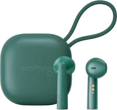 omthing By 1MORE AirFree Pods With Qualcomm 3.0 Wireless Charging Case Bluetooth(Forest Green, True Wireless)
