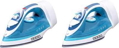 USHA HELIX PRO pack of 2 2000 W Steam Iron(blue & white)