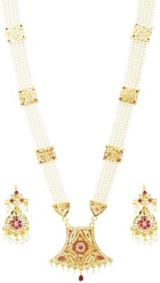 Anahat collection Alloy White, Gold Jewellery Set(Pack of 1)