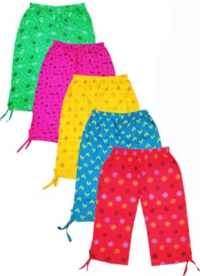 Kifayati Bazar Capri For Girls Casual Printed Hosiery(Multicolor Pack of 5)