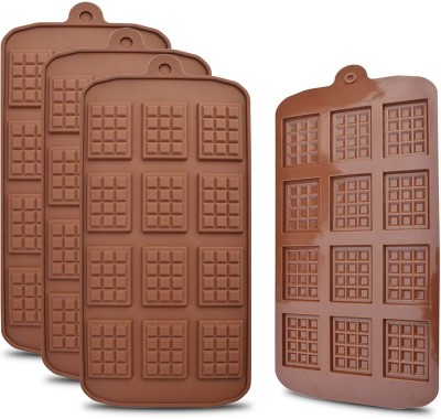 GLAMAXY Silicone Chocolate Mould 15(Pack of 4)