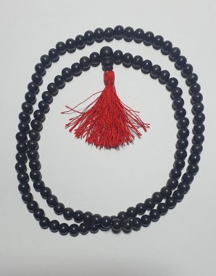 DKJ HANDICRAFT Ebony Wood Karungali Mala (Ebony Wood Jaap Mala) Size-8mm Beads-108+1 Beads Wood Chain