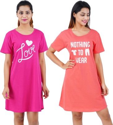 Buy That Trendz Women Nightshirts(Multicolor)