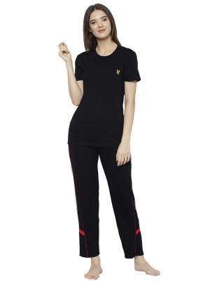 VIMAL JONNEY Solid Women Track Suit