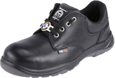 Acme Steel Toe Leather Safety Shoe(Black, S1, Size 7)