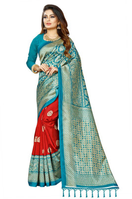 RUNAYA NX Printed Daily Wear Art Silk Saree(Green)