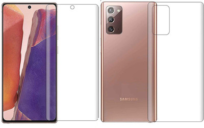 ELEF Front and Back Screen Guard for SAMSUNG Galaxy Note 20 Edge to Edge Membrane Screen Protecttor (Not Tempered Glass)(Pack of 2)