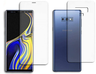 ELEF Front and Back Screen Guard for SAMSUNG Galaxy Note 9 Edge to Edge Membrane Screen Protecttor (Not Tempered Glass)(Pack of 2)
