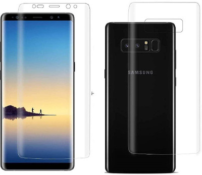ELEF Front and Back Screen Guard for SAMSUNG Galaxy Note 8 Edge to Edge Membrane Screen Protecttor (Not Tempered Glass)(Pack of 2)