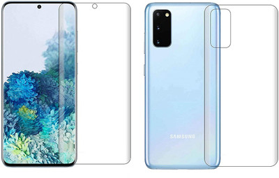 ELEF Front and Back Screen Guard for SAMSUNG Galaxy S20 Edge to Edge Membrane Screen Protecttor (Not Tempered Glass)(Pack of 2)