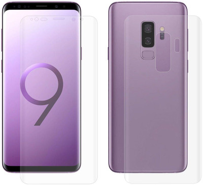 ELEF Front and Back Screen Guard for SAMSUNG Galaxy S9 Plus Edge to Edge Membrane Screen Protecttor (Not Tempered Glass)(Pack of 2)