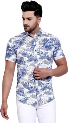 Style Quotient Men Printed Casual White Shirt