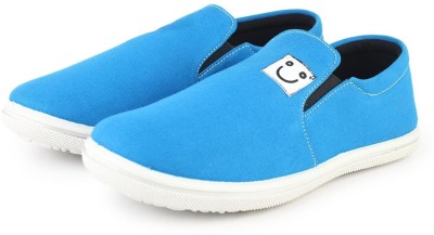 KANEGGYE Slip On Sneakers For Men(Blue , 8)