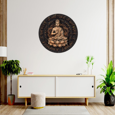 Masstone 51 cm Lord Buddha Religious God Wall Sticker Self Adhesive Sticker(Pack of 1)