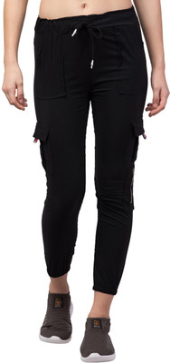 Fabitto Slim Fit Women Black Trousers