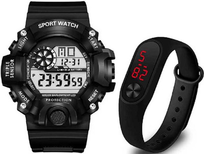 Razyloo Goldmines Excellent Series Sports Amazing Combo For New Generations Digital Watch  - For Men