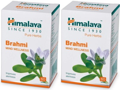 HIMALAYA Wellness Pure Herbs Brahmi Mind Wellness 60 Tablets (Pack of 2)(Pack of 2)