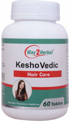 Way2Herbal KESHOVEDIC - 60 Tablets Pack of 4(Pack of 4, 240 Tablets)
