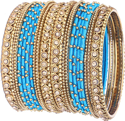 NMII Metal, Fabric Zircon Bangle Set(Pack of 20)