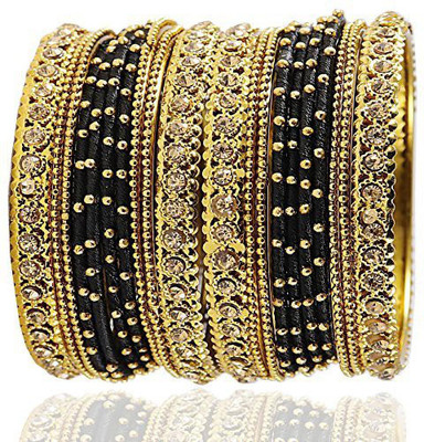ZULKA Metal Agate Bangle Set(Pack of 20)