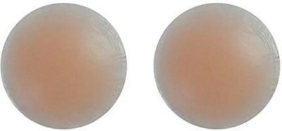Welfic Women's Skin Reusable Thin Silicone Nipple Cover Pasties Beige Silicone Peel and Stick Bra Petals(Beige Pack of 1)