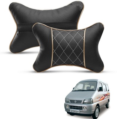 MOCKHE Black, Beige Leatherite Car Pillow Cushion for Maruti Suzuki(Rectangular, Pack of 2)