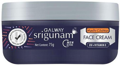 galway Srigunam Men's Choice Face Cream, UV + Vitamin-E(75 g)
