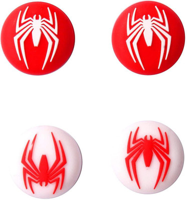 NEW WORLD Controller Thumb Grips Caps Cover  Gaming Accessory Kit(Red, White, For PS4)