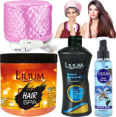 LILIUM Best Herbal Har Care Products To Care Your Hair Like Parlour At Home. (GC1507) , Clear