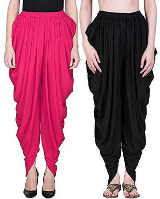 BDS CREATIONS Solid Rayon Women Harem Pants