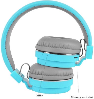 TrustShip ™ 3d Sound Rock Beat Blast Deep Bass Wireless SH-12 Headset Bluetooth Headset(Blue, In the Ear)