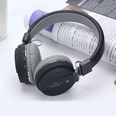 TrustShip 3d Sound Beat Blast Deep Bass Wireless SH-12 Headset Bluetooth(Black, On the Ear)