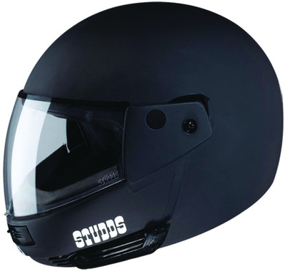 STUDDS Ninja Pastel Plain Motorsports Helmet(Matt Black)