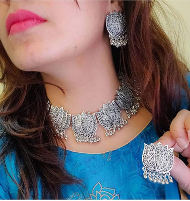 Cosmossystems Alloy Sterling Silver Silver Jewellery Set(Pack of 1)