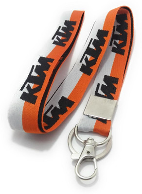 Key Era Embroidery Lanyard ID card Tag Holder Fabric Keyring Lanyard(Multicolour)