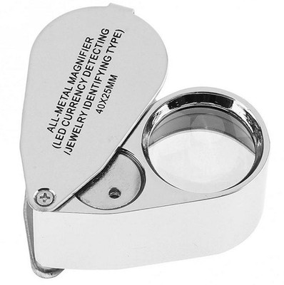uptodateprouducts Magnifying Glass Acrylic Optical Lens Number of Lenses Jewellery Magnifier(metal)