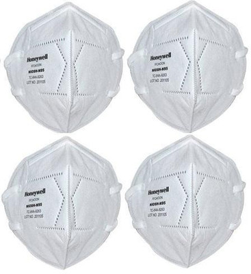Honeywell NIOSH Approved Disposable Mask FF2400N NIOSH-N95 Reusable(White, Free Size, Pack of 4)
