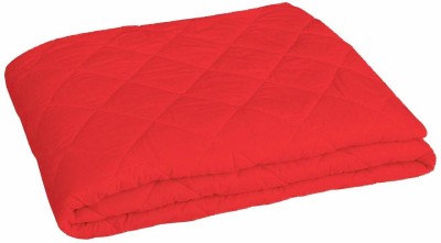 EVERDECOR Elastic Strap King Size Stretchable, Waterproof Mattress Cover(Red)