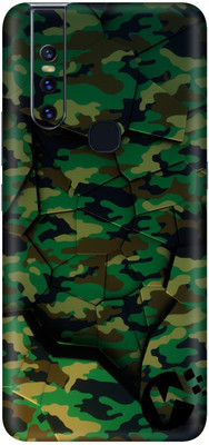 wrap craft VIVO V15 Mobile Skin(Green,Black)