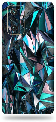 OggyBaba redmi note 10pro max, redmi note10 pro max Mobile Skin(Blue Polygon With Gloss Finish)