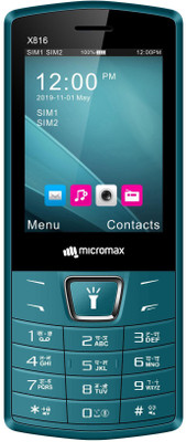 Micromax X816(Black + Teal)