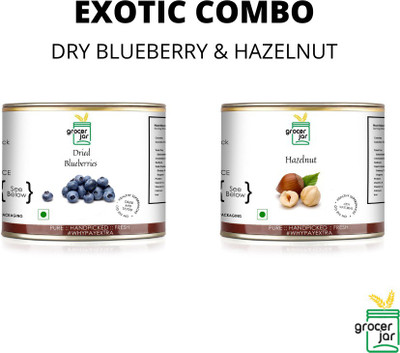 GROCERJAR BAKER'S COMBO HAZELNUT & DRY BLUEBERRY Hazelnuts, Blueberry(2 x 200 g)