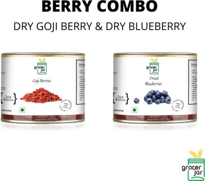 GROCERJAR BERRY COMBO DRY BLUEBERRY & DRY GOJI BERRY Blueberry, Goji Berries(2 x 200 g)