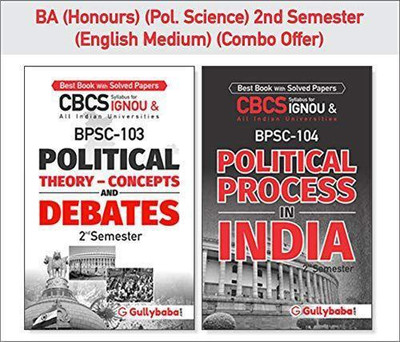 BPSC-103 Political Theory- Concepts And Debates & BPSC-104 Political Process In India(Paperback, Expert panel of Gullybaba Publication)