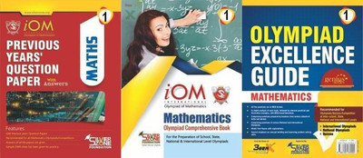 Silver Zone Olympiad Books Mathematics IOM Comprihenshive Book + Guide Book + Previous Year Question Papers Class 1 (3Books Set)(Paperback, Olympiad)