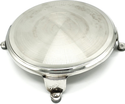 Epraiser Original Stainless Steel Premium Quality Heavy Chakla / Rolling Board / Roti Maker / Polpat for Home & Kitchen Board(Silver, Pack of 1)