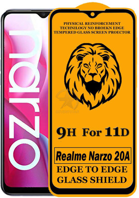 SEVEN7STAR Edge To Edge Tempered Glass for Realme Narzo 20A(Pack of 1)