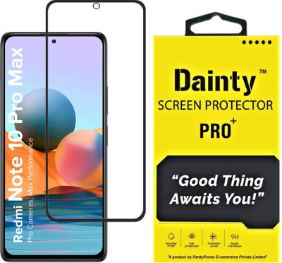 Dainty TECH Edge To Edge Tempered Glass for Mi Redmi Note 10 Pro Max(Pack of 1)